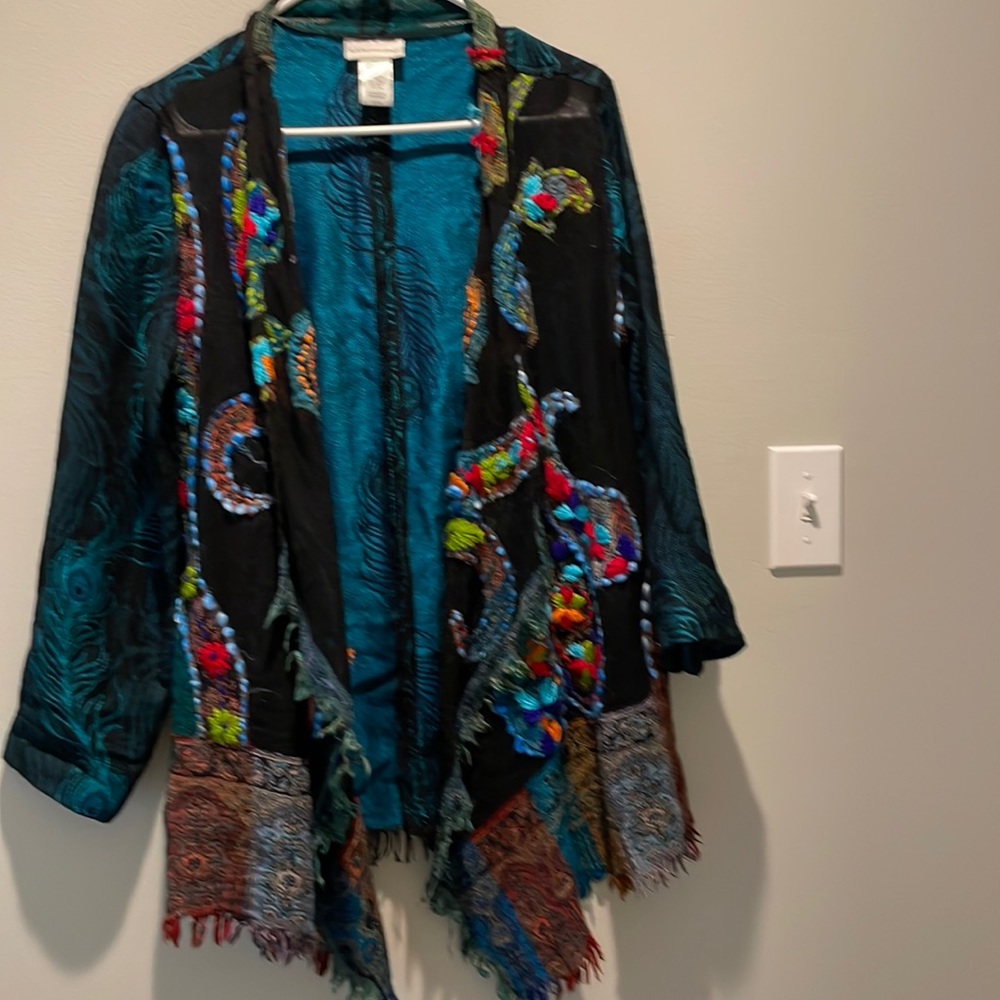 Soft Surroundings Beautiful Multicolor Coat